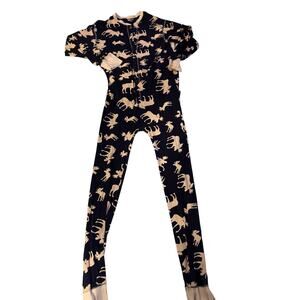 Classic Moose Adult Blue Onesie Flapjack